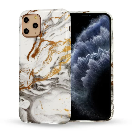 iPhone 12 mini Szilikon tok márvány mintával Design 2 - 3