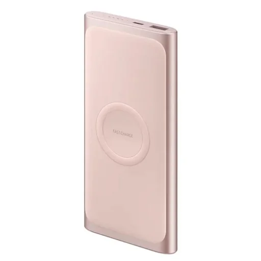 Samsung gyári powerbank Type-C 10000mAh vezeték nélküli Qi töltéssel pink színben (EB-U1200CPEGWW) - 3