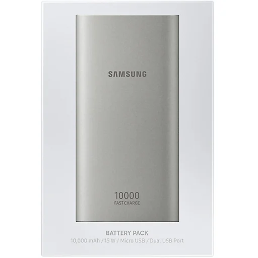 Samsung powerbank Micro USB 10000mAh ezüst színben (EB-P1100BSEGWW) - 3