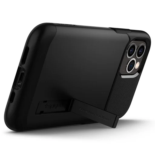 iPhone 12/ 12 Pro Spigen Slim Armor tok fekete színben (ACS01523) - 8