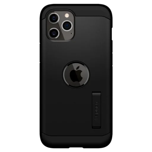 iPhone 12/ 12 Pro Spigen Tough Armor tok kihajtható támasszal fekete (ACS01710) - 2
