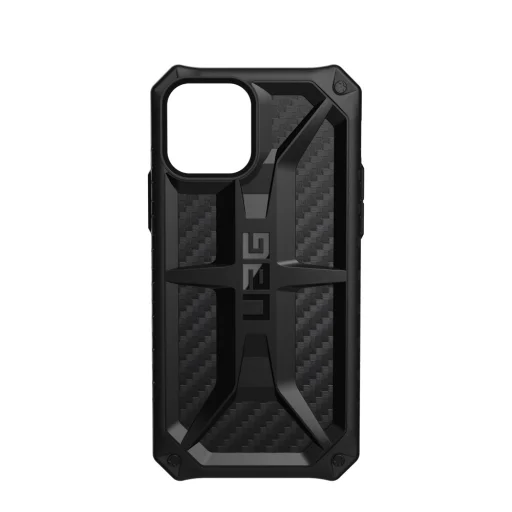 UAG Monarch iPhone 12 Pro MAX ütésálló tok fekete szénszál mintájú - 2