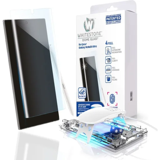Samsung Note 20 Ultra Whitestone Dome Glass 9H kijelzővédő üvegfólia UV lámpával - 1
