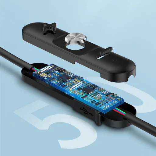 Baseus Encok S30 vezeték nélküli Bluetooth 5.0 fülhallgató fekete (NGS30-0A) - 7