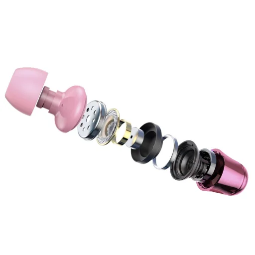 Baseus Encok H13 3.5 mm jack vezetékes fülhallgató mikrofonnal pink (NGH13-04) - 5
