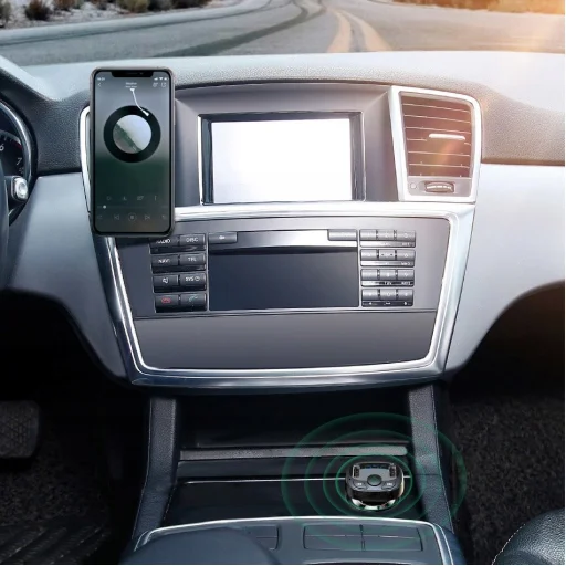 Baseus T-Typed FM Transmitter és Bluetooth autós töltő MP3 2xUSB és TF microSD 3.4A fekete (CCTM-01) - 6