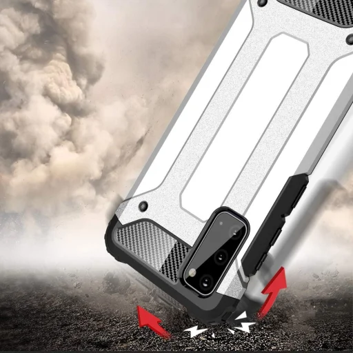 Hybrid Armor tok Samsung Galaxy S20 ezüst - 3