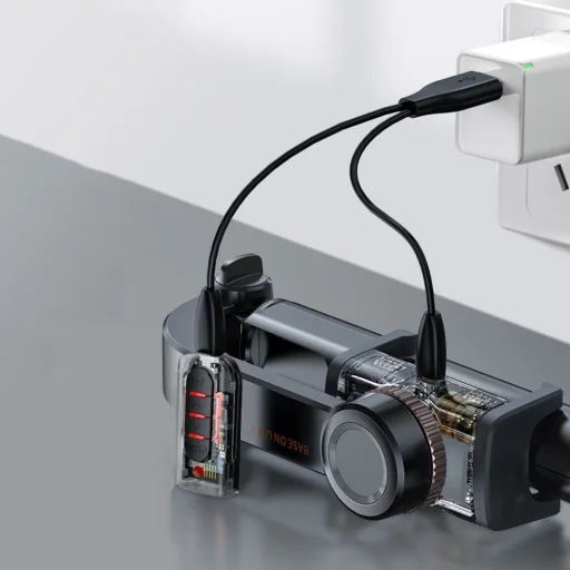 Baseus Uniaxial gimbal selfie bot és teleszkópos tripod állvány bluetooth kioldóval fekete (SULH-01) - 14