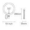 Baseus 10'' asztali LED körfény és tripod, ringlight 25cm fekete (CRZB10-A01)  thumbnail