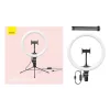 Baseus 10'' asztali LED körfény és tripod, ringlight 25cm fekete (CRZB10-A01)  thumbnail