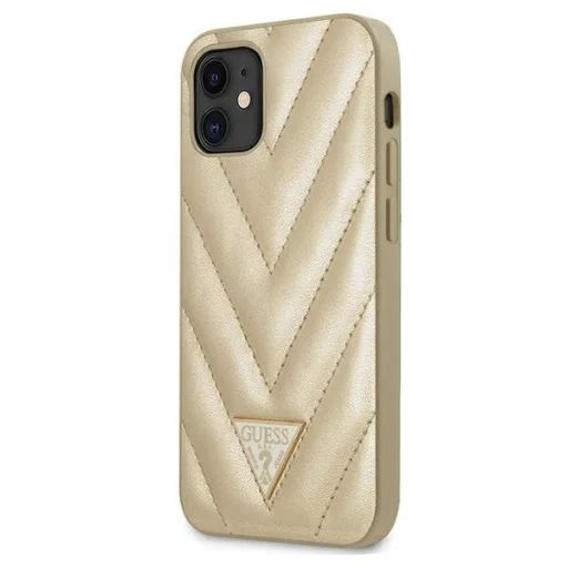 Guess V-Quilted GUHCP12SPUVQTMLBE iPhone 12 mini arany - 1
