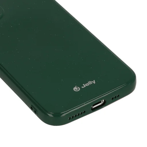 iPhone 12 mini Jelly szilikon tok sötétzöld - 3
