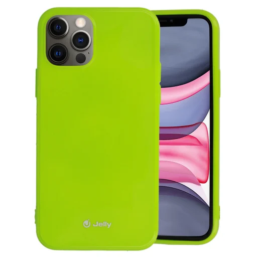 iPhone 12 Pro Max Jelly szilikon tok lime - 1
