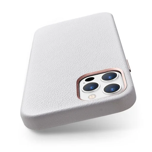 iPhone 12/ 12 Pro ESR Metro bőr tok fehér - 9