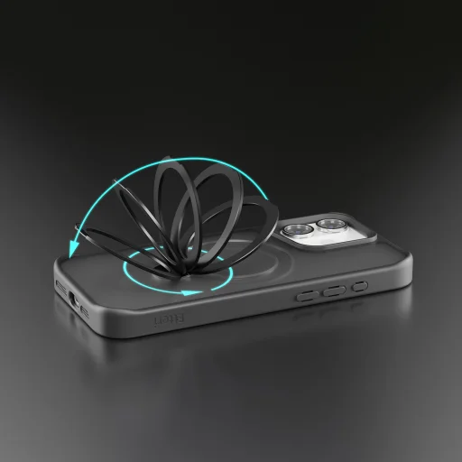 Etteri Matt Mag Ring iPhone 16 Plus 6,7" fekete tok - 9