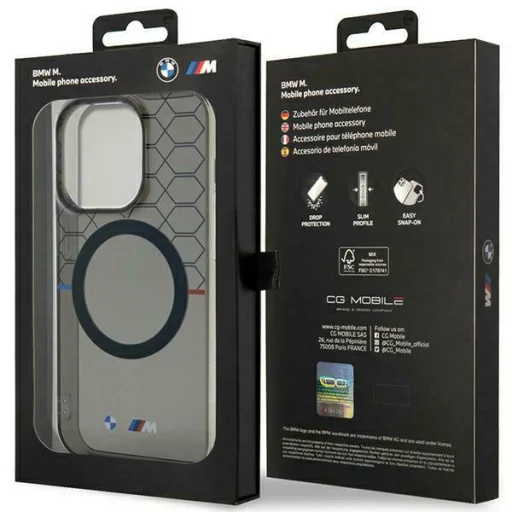  iPhone 15 Pro Max szürke BMW Minta MagSafe tok - 12