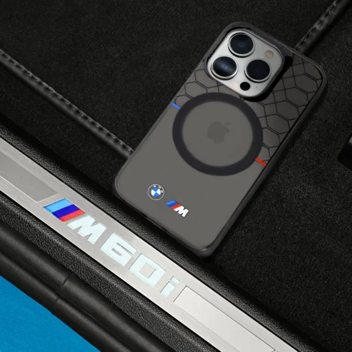  iPhone 15 Pro Max szürke BMW Minta MagSafe tok - 10