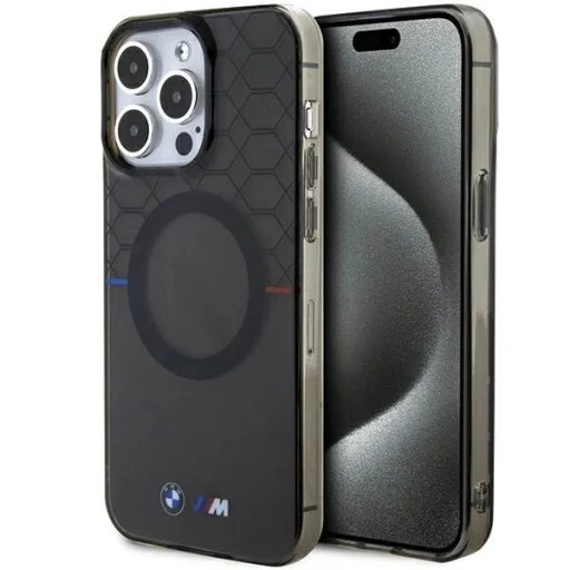  iPhone 15 Pro Max szürke BMW Minta MagSafe tok - 1