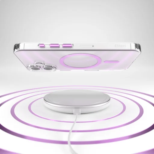 Etteri Színes mágneses tok iPhone 16 Plus 6,7" rózsaszín tok - 6