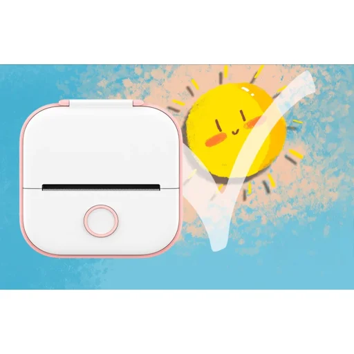 Phomemo T02 hordozható címkenyomtató (sárga) - 2