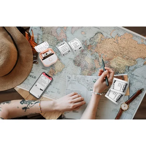 Phomemo T02 hordozható címkenyomtató (sárga) - 3