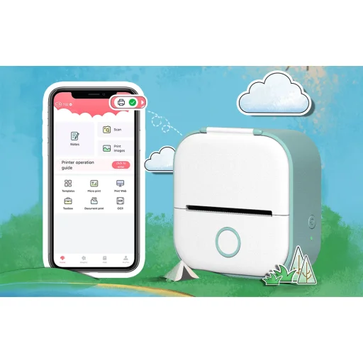 Phomemo T02 hordozható címkenyomtató (sárga) - 4