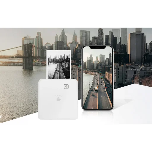 Hordozható címkenyomtató Phomemo M02 Pro (fehér) - 2