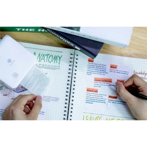 Hordozható címkenyomtató Phomemo M02 Pro (fehér) - 4