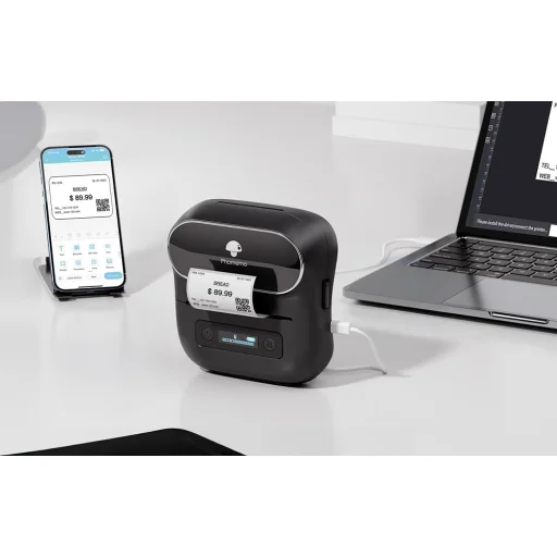 Hordozható címkenyomtató Phomemo M220 (Rózsaszín) - 4