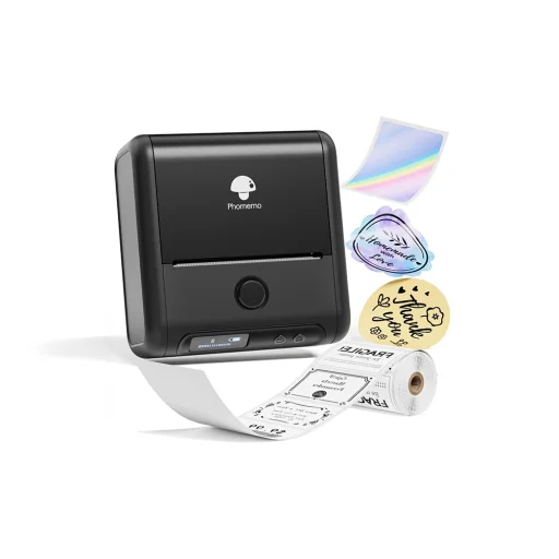 Phomemo M200 hordozható címkenyomtató (Fekete) - 4