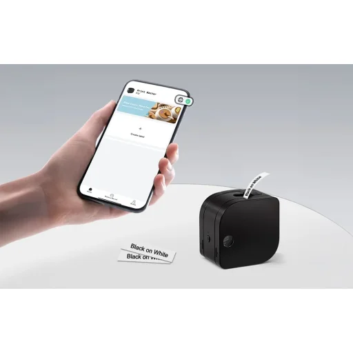 Hordozható címkenyomtató Phomemo P12 Pro (fekete) - 5