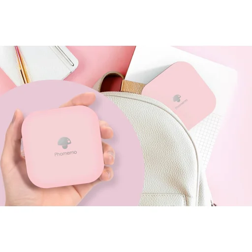 Phomemo D30 hordozható címkenyomtató (rózsaszín) - 2
