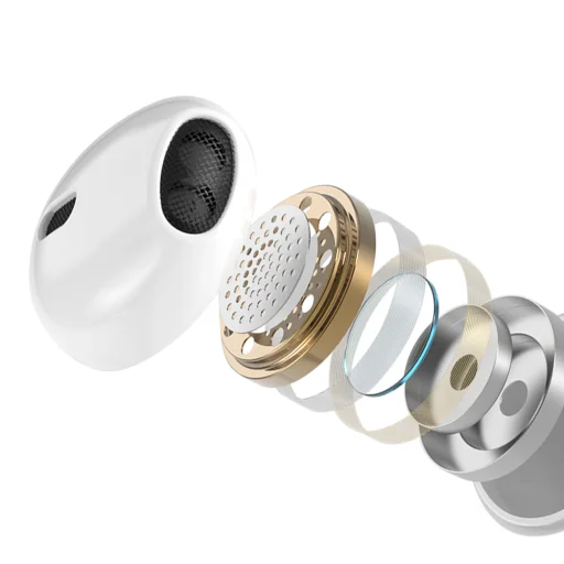 BWOO vezetékes fülhallgatók 3.5mm sztereó fehér - 2