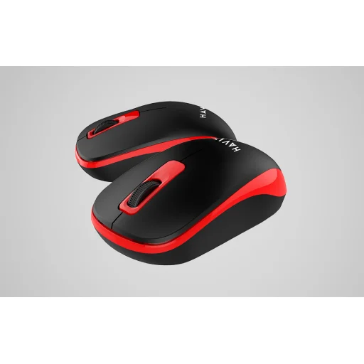 Havit MS626GT univerzális vezeték nélküli egér (fekete&piros) - 7