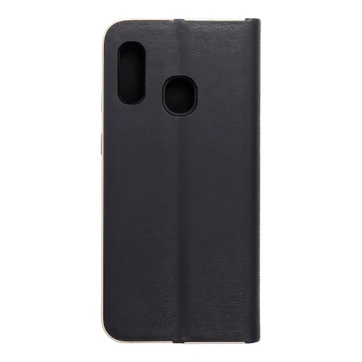 LUNA arany fliptok Samsung Galaxy A20e fekete tok - 2