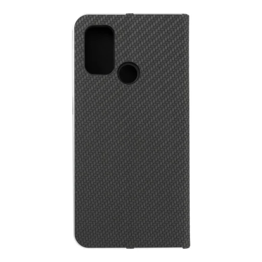LUNA Fliptok Carbon Oppo A53 2020 / A53s fekete tok - 2