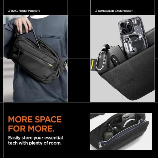 Spigen KD410 Sling Bag Klasden - čierna - 8