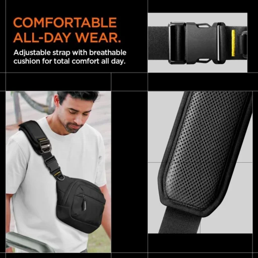 Spigen KD410 Sling Bag Klasden - čierna - 5