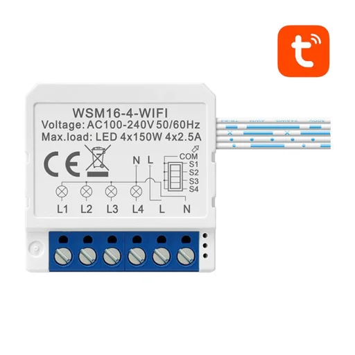 Smart Switch Modul WiFi Avatto WSM16-W4 TUYA - 1