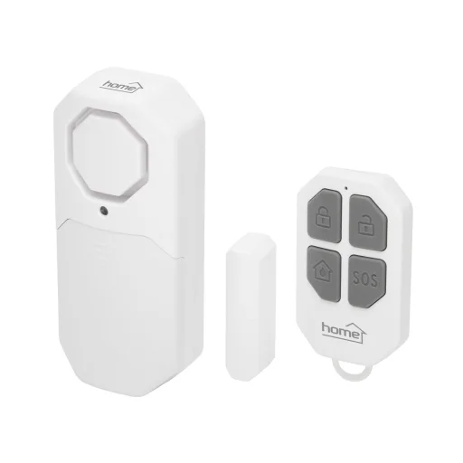 Home HS12 ajtó és ablakriasztó, távirányítható, 4 in 1 multifunkciós védelem, belépésjelző, nyitvahagyott ajtó figyelmeztetés, szabályozható hangerő - 1