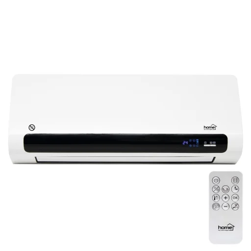 Home FKF 65221 fali ventilátoros fűtőtest, 1100/2200W, heti program, távirányító, fehér - 1