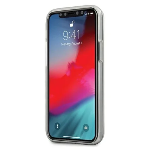 Mercedes MEHCP12SARGBK iPhone 12 mini 5,4" fekete keménytok Transparent Line tok - 5