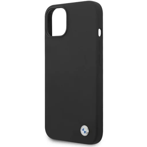  iPhone 15 / 14 / 13 Fekete BMW Szilikon Fém Logós tok - 6