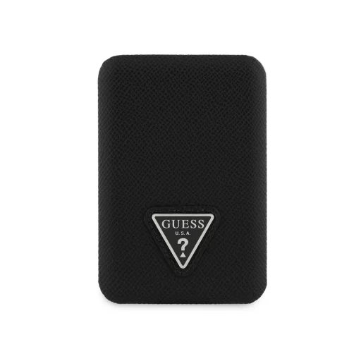Guess PU Grained Triangle Logo MagSafe Powerbank 5000mAh Fekete - 1