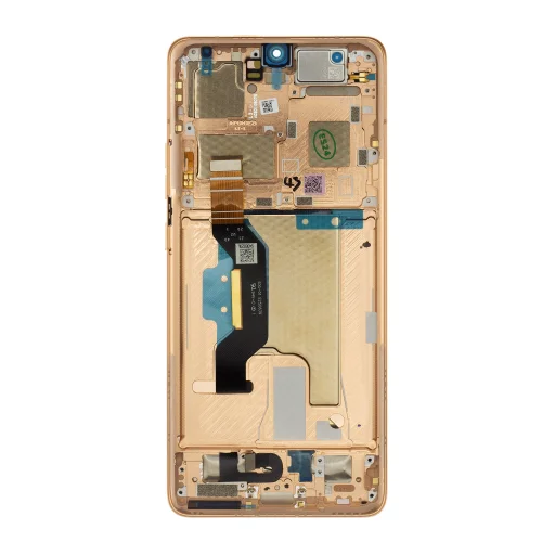 Motorola Edge 50 Ultra LCD kijelző + érintőegység + előlapi keret rózsaszín (szervízkészlet) - 2