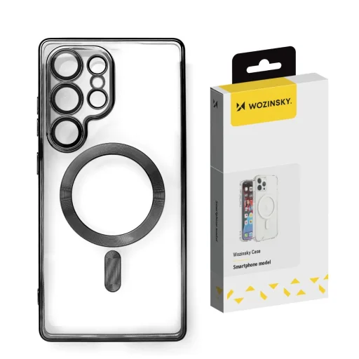 Wozinsky Electroplated Magsafe Tok Samsung Galaxy S25+ - Fekete - 1