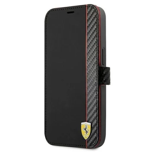 Ferrari FESAXFLBKP13SBK iPhone 13 mini 5.4" black/black book On Track Carbon Stripe - 1