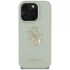  iPhone 16 Pro Max 6,9"-hoz Zöld Guess Hardcase PU Grained Big 4G és Classic Logo tok - 3