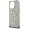  iPhone 16 Pro Max 6,9"-hoz Zöld Guess Hardcase PU Grained Big 4G és Classic Logo tok - 6