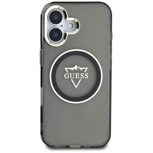  iPhone 16 6,1" Fekete Guess Hardcase MagSafe IML Metal Mountain Logo tok - 3
